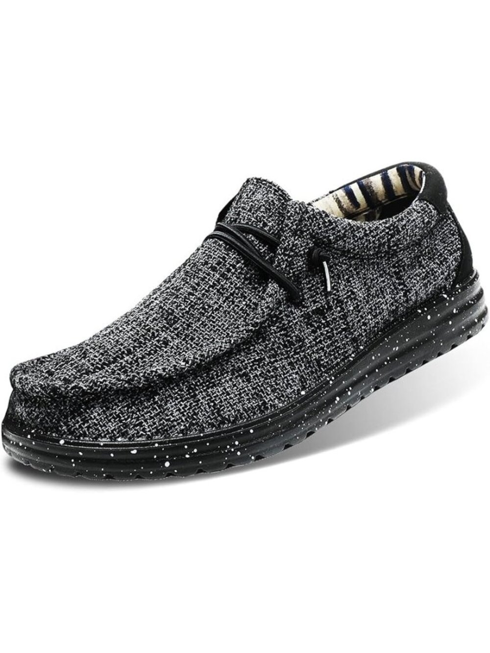 Fashion Loafers Size 8 Mens Lace Up Polyurethane Sole Grey